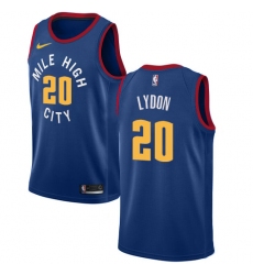 Men's Nike Denver Nuggets #20 Tyler Lydon Swingman Light Blue Alternate NBA Jersey Statement Edition