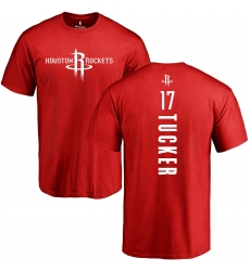 NBA Nike Houston Rockets #17 PJ Tucker Red Backer T-Shirt