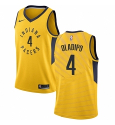 Youth Nike Indiana Pacers #4 Victor Oladipo Authentic Gold NBA Jersey Statement Edition