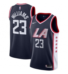 Women's Nike Los Angeles Clippers #23 Louis Williams Swingman Navy Blue NBA Jersey - City Edition