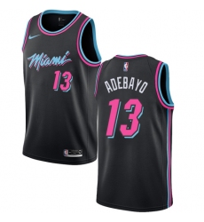 Youth Nike Miami Heat #13 Edrice Adebayo Swingman Black NBA Jersey - City Edition