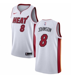 Women's Nike Miami Heat #8 Tyler Johnson Authentic NBA Jersey - Association Edition
