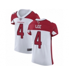 Men's Arizona Cardinals #4 Andy Lee White Vapor Untouchable Limited Player Football Jersey