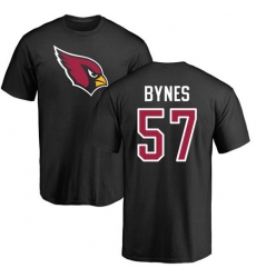 NFL Nike Arizona Cardinals #57 Josh Bynes Black Name & Number Logo T-Shirt