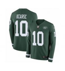 Youth Nike New York Jets #10 Jermaine Kearse Limited Green Therma Long Sleeve NFL Jersey