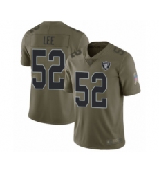 Men's Oakland Raiders #52 Marquel Lee Limited Olive 2017 Salute to Service Football Jersey