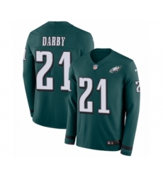 Youth Nike Philadelphia Eagles #21 Ronald Darby Limited Green Therma Long Sleeve NFL Jersey
