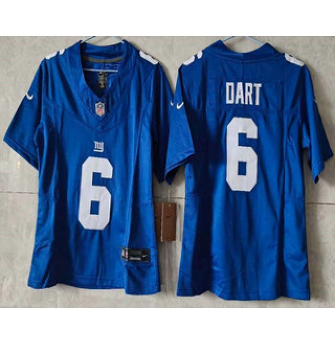 Youth New York Giants #6 Jaxson Dart Limited FUSE Blue Vapor Jersey