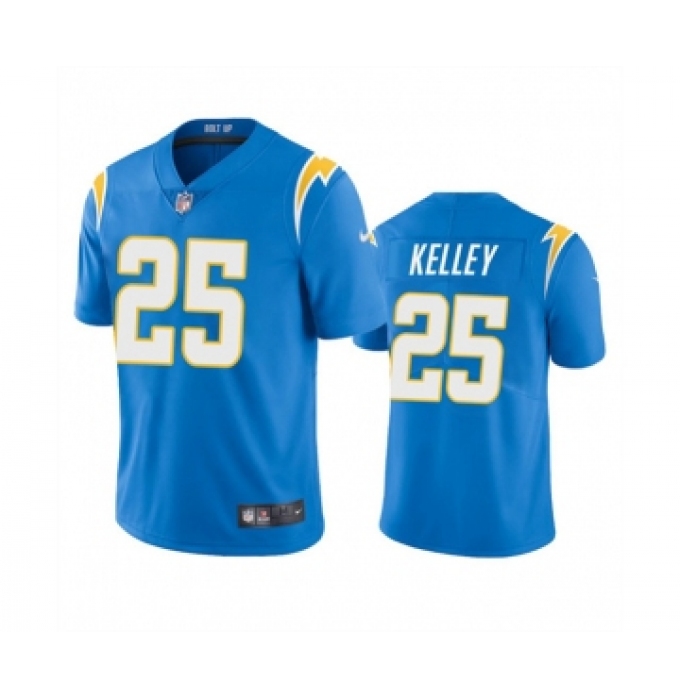 Men's Los Angeles Chargers #25 Joshua Kelley Blue Vapor Untouchable Limited Stitched Jersey
