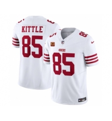 Men's Nike San Francisco 49ers #85 George Kittle White 2023 F.U.S.E. 1-Star C Vapor Untouchable Limited Football Stitched Jersey