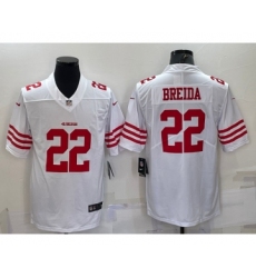 Men's San Francisco 49ers #22 Matt Breida 2022 New White Vapor Untouchable Stitched Jersey