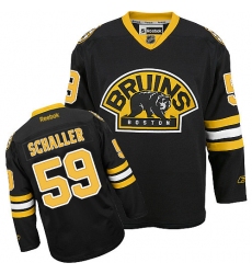 Youth Reebok Boston Bruins #59 Tim Schaller Premier Black Third NHL Jersey