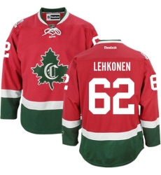 Men's Reebok Montreal Canadiens #62 Artturi Lehkonen Authentic Red New CD NHL Jersey