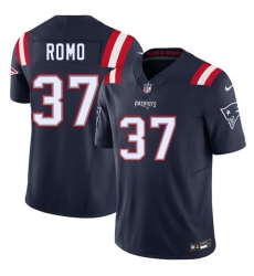 Men's New England Patriots #37 Parker Romo Navy 2025 F.U.S.E. Vapor Limited Football Stitched Jersey