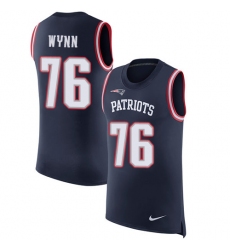 Men's Nike New England Patriots #76 Isaiah Wynn White Vapor Untouchable Limited Player NFL Jersey