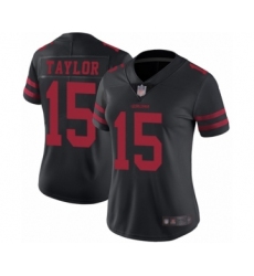 Women's San Francisco 49ers #15 Trent Taylor Black Vapor Untouchable Limited Player Football Jersey