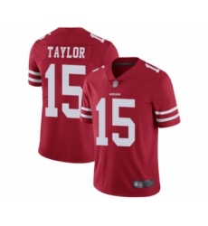 Youth San Francisco 49ers #15 Trent Taylor Red Team Color Vapor Untouchable Limited Player Football Jersey