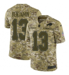 Men's Nike Buffalo Bills #13 Kelvin Benjamin Limited Camo 2018 Salute to Service NFL Jersey