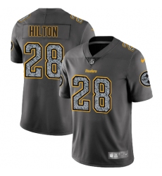 Men's Nike Pittsburgh Steelers #28 Mike Hilton Gray Static Vapor Untouchable Limited NFL Jersey