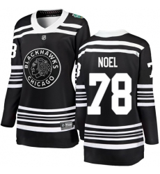 Women's Chicago Blackhawks #78 Nathan Noel Black 2019 Winter Classic Fanatics Branded Breakaway NHL Jersey