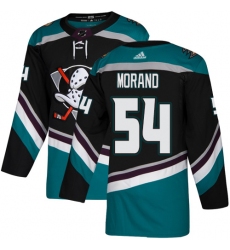 Youth Adidas Anaheim Ducks #54 Antoine Morand Authentic Black Teal Third NHL Jersey