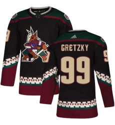 Youth Adidas Arizona Coyotes #99 Wayne Gretzky Premier Black Alternate NHL Jersey