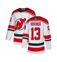 Youth Adidas New Jersey Devils #20 Blake Coleman Authentic White Alternate NHL Jersey