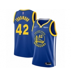 Women's Golden State Warriors #42 Nate Thurmond Swingman Royal Finished Basketball Jersey - Icon Edition