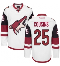 Women's Reebok Arizona Coyotes #25 Nick Cousins Authentic White Away NHL Jersey
