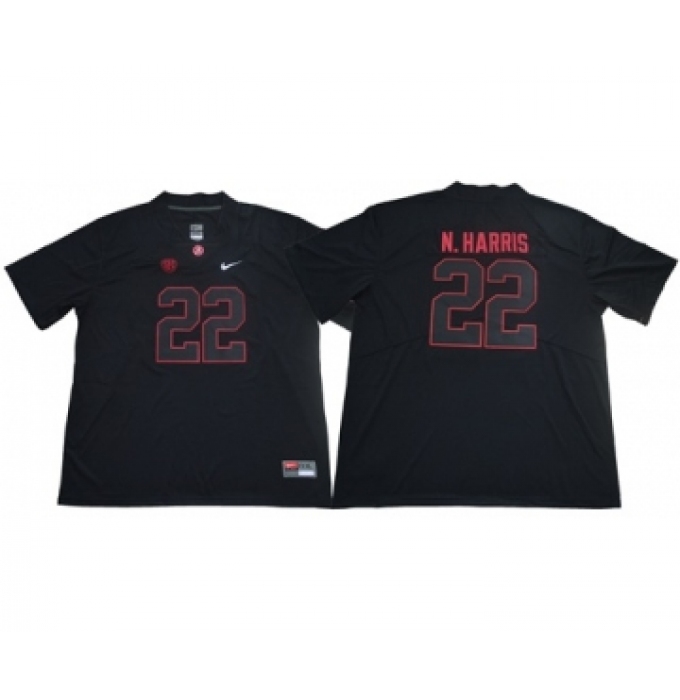 Crimson Tide #22 Najee Harris Blackout Limited Stitched NCAA Jersey