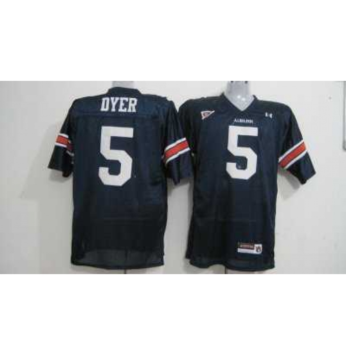 Tigers #5 Michael Dyer Blue Embroidered NCAA Jersey