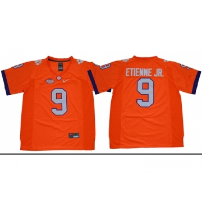 Tigers #9 Travis Etienne Jr. Orange Limited Stitched NCAA Jersey