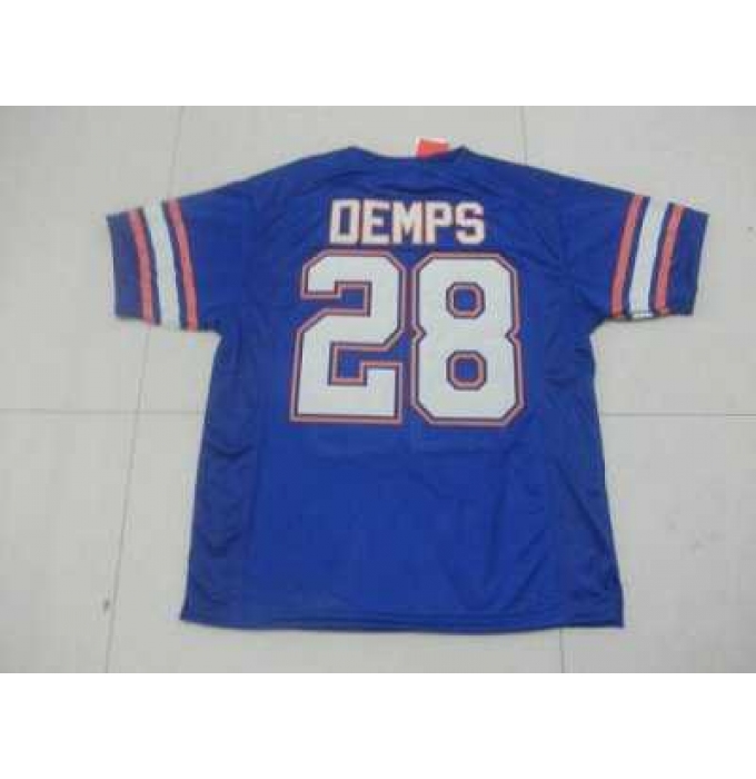 Gators #28 Jeff Demps Blue Embroidered NCAA Jersey