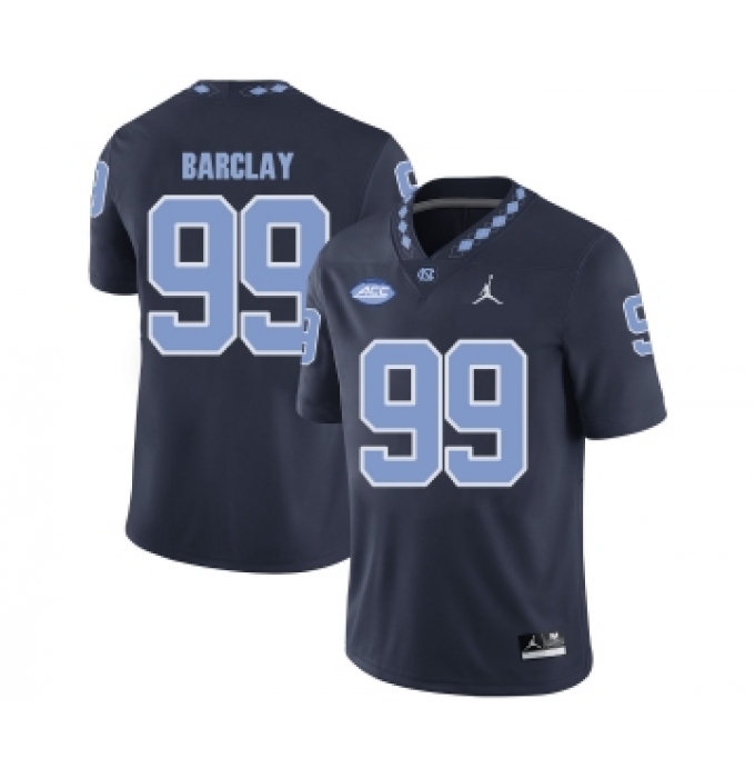 North Carolina Tar Heels 99 George Barclay Black College Football Jersey