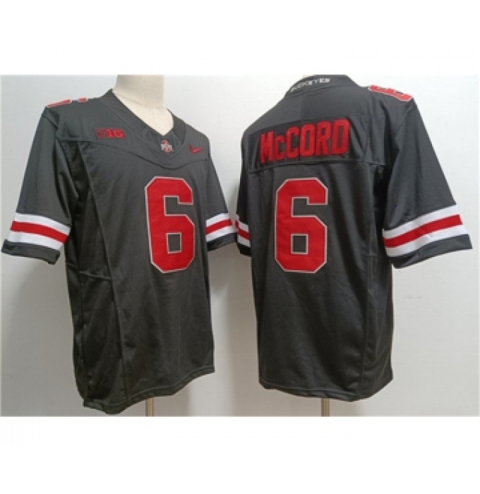 Men's Ohio State Buckeyes #6 Kyle McCord Black 2023 F.U.S.E. Limited Stitched Jersey