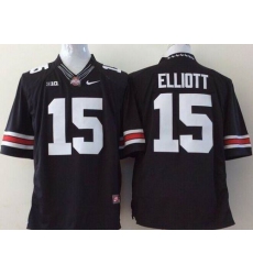 Ohio State Buckeyes #15 Ezekiel Elliott Black Limited Stitched NCAA Jersey