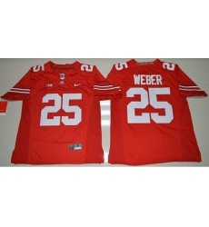 Ohio State Buckeyes #25 Mike Weber Jr. Red Stitched NCAA Jersey