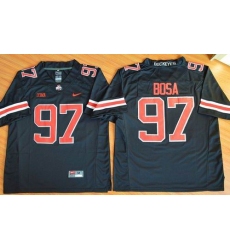 Ohio State Buckeyes #97 Joey Bosa Black(Red No.) Limited Stitched NCAA Jersey
