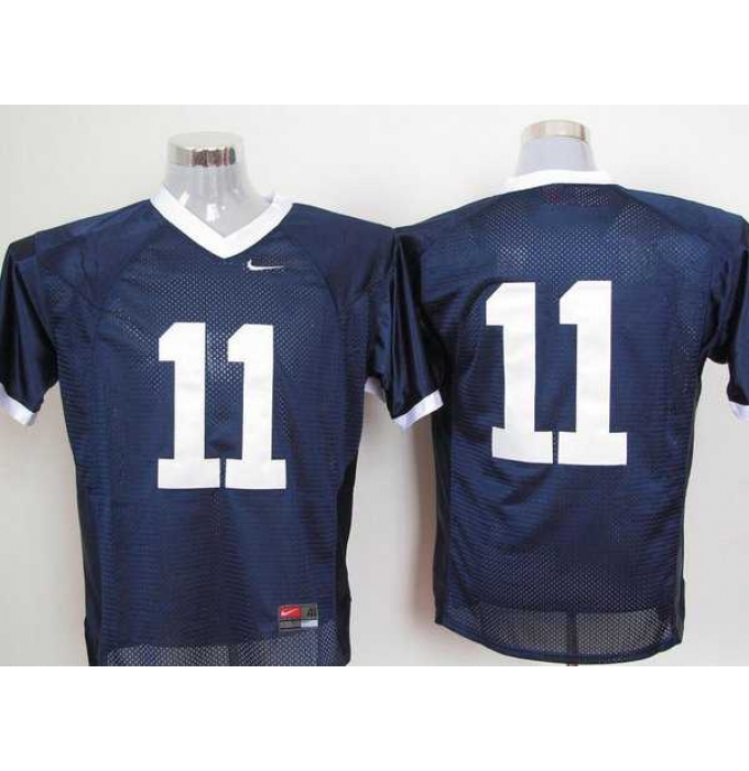 Nittany Lions #11 Navy Blue Embroidered NCAA Jerseys