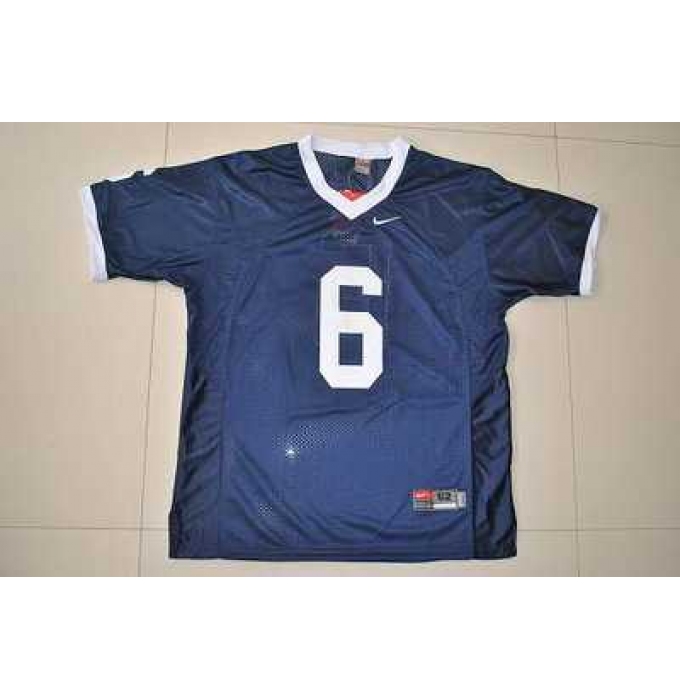 Nittany Lions #6 Navy Blue Embroidered NCAA Jersey