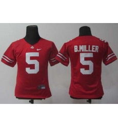 Women NEW Ohio State Buckeyes Braxton Miller 5 Red College Football Jerseys
