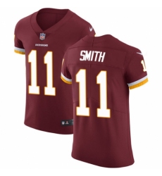 Men's Nike Washington Redskins #11 Alex Smith Burgundy Red Team Color Vapor Untouchable Elite Player NFL Jersey