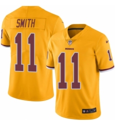 Men's Nike Washington Redskins #11 Alex Smith Elite Gold Rush Vapor Untouchable NFL Jersey