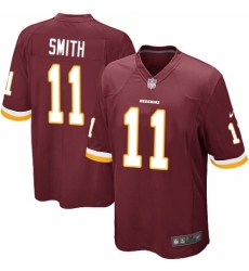 Men's Nike Washington Redskins #11 Alex Smith Game Burgundy Red Team Color NFL Jersey