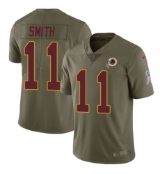 Men's Nike Washington Redskins #11 Alex Smith Limited Olive 2017 Salute to Service NFL Jersey
