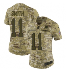 Women's Nike Washington Redskins #11 Alex Smith Limited Camo 2018 Salute to Service NFL Jersey