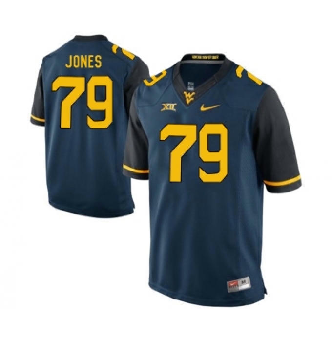 West Virginia Mountaineers 79 Matt Jones Blue College Football Jersey