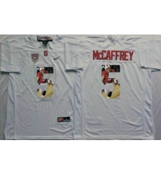 Louisville Cardinals #5 Christian McCaffrey White Player Fashion Stitched NCAA Jersey