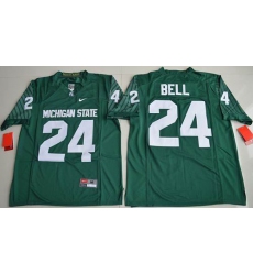 Michigan State Spartans #24 Le''Veon Bell Green Limited Stitched NCAA Jersey