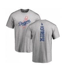 Baseball Los Angeles Dodgers #25 David Freese Ash Backer T-Shirt